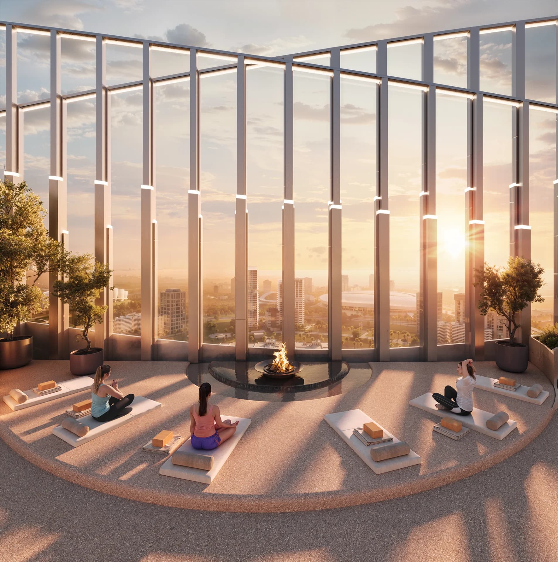 LEOS Developments residence at dusk