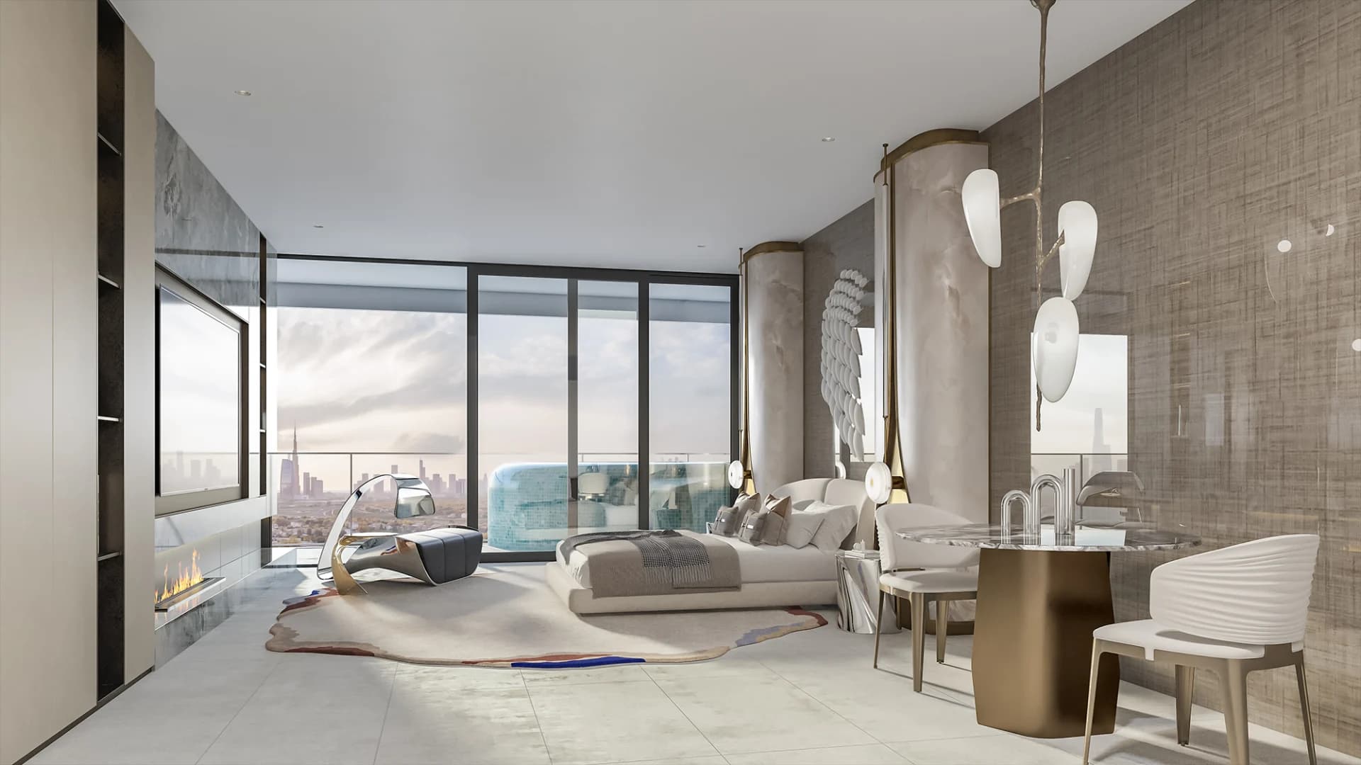 Studio interior at Hadley Heights 2